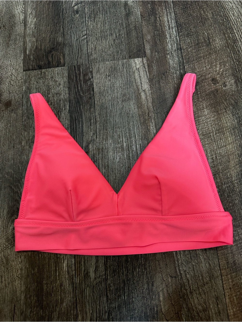 aerie Pink Triangle Bikini Top